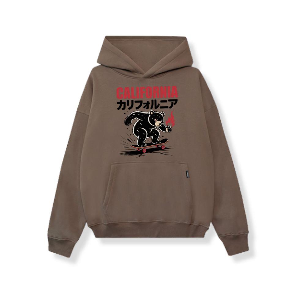 California Retro Horse Rider Japanese Style Design Hoodie