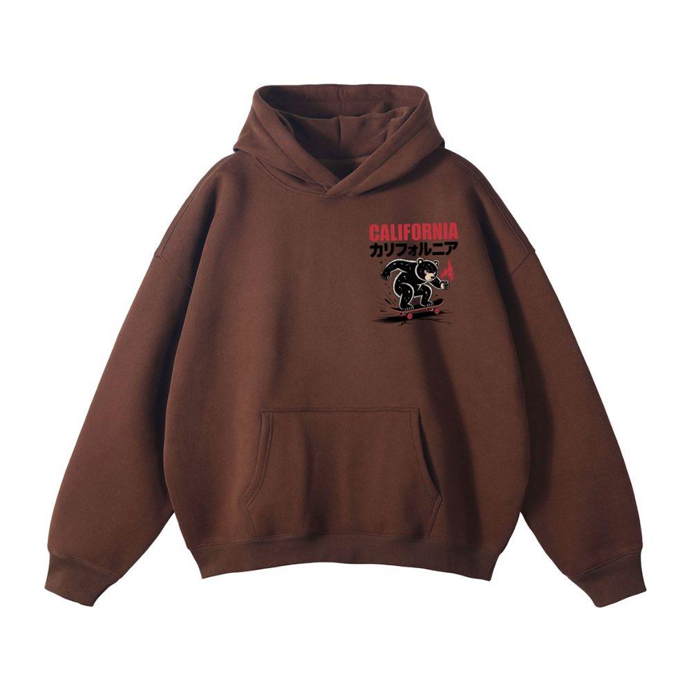 California Retro Horse Rider Japanese Style Design Hoodie - Image 3