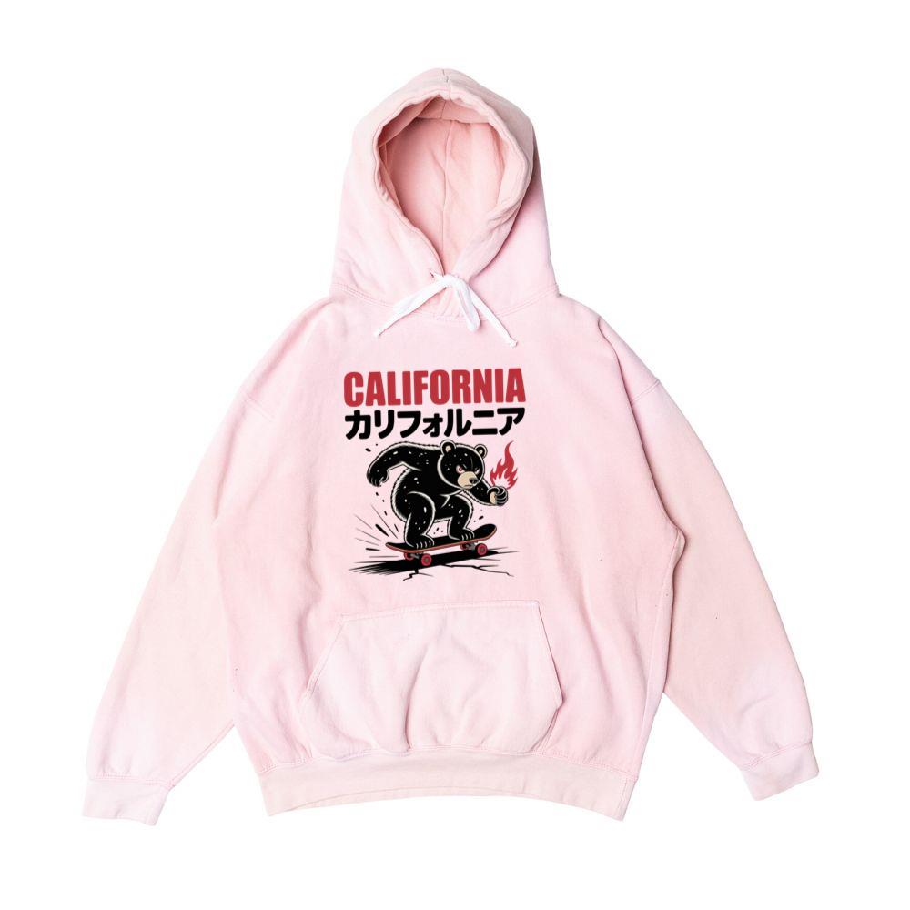 California Retro Horse Rider Japanese Style Design Hoodie