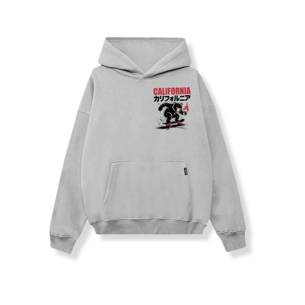 California Retro Horse Rider Japanese Style Design Hoodies