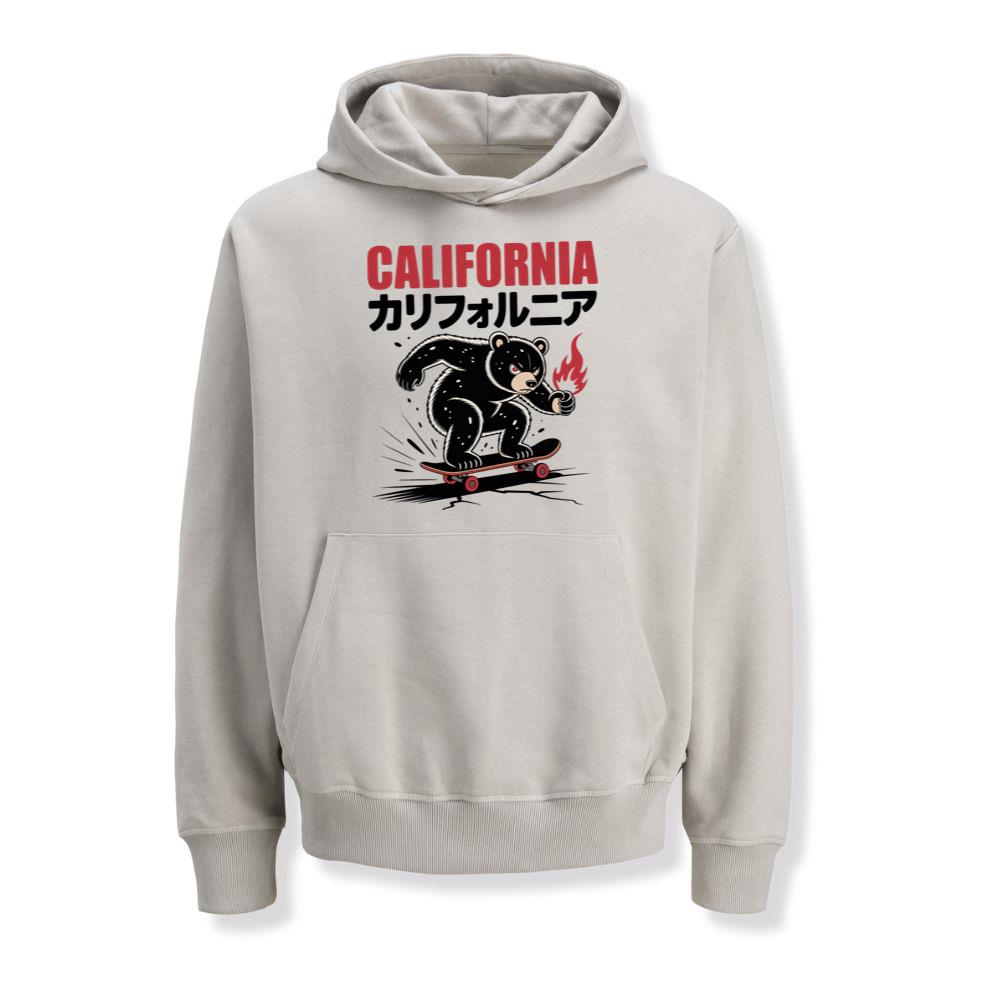 California Retro Horse Rider Japanese Style Design Hoodies