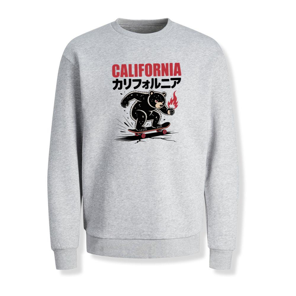 California Retro Horse Rider Japanese Style Design Sweatshirt