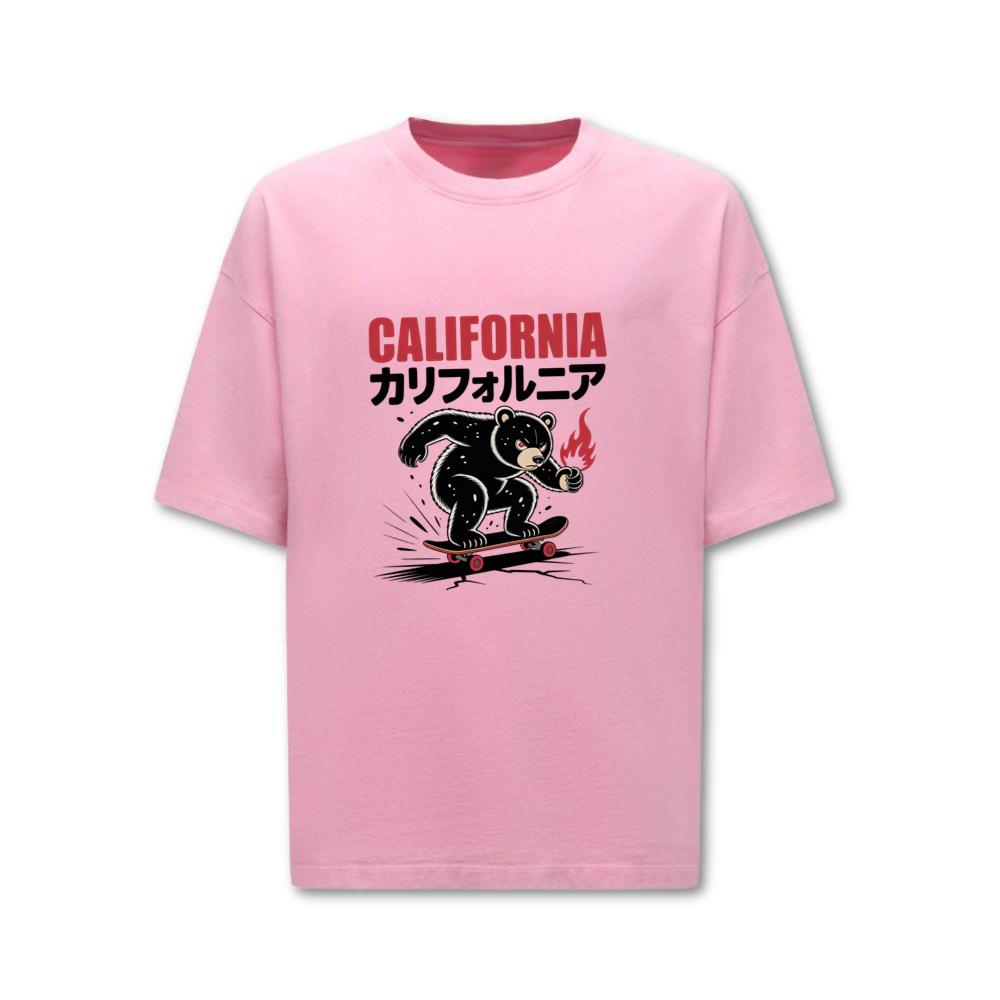 California Retro Horse Rider Japanese Style Design T-Shirt