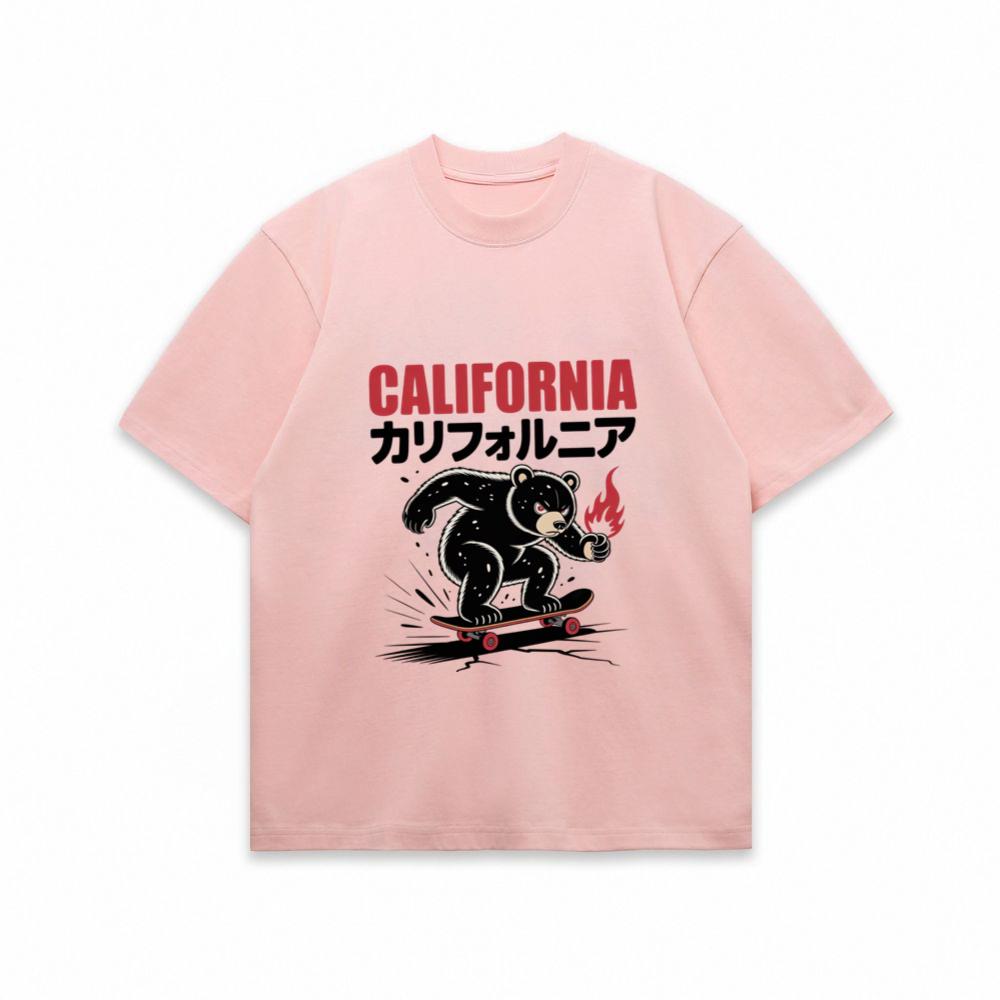 California Retro Horse Rider Japanese Style Design T-Shirt