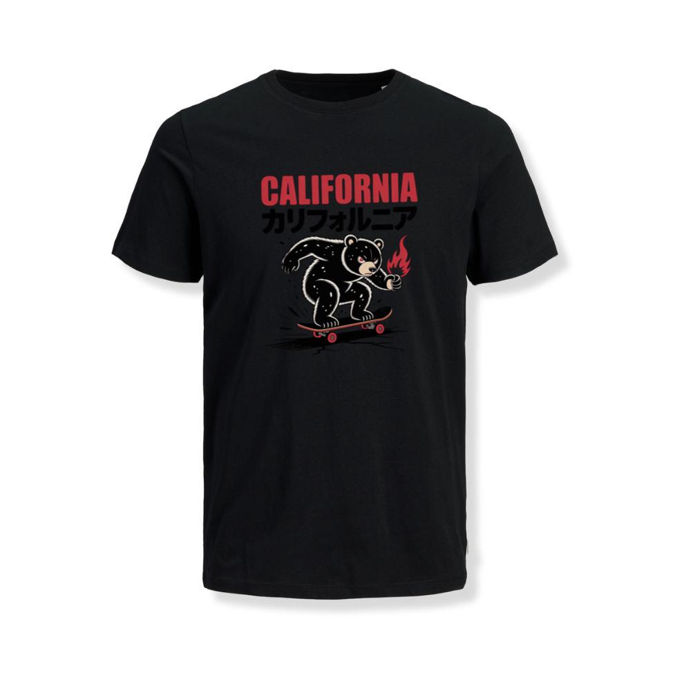 California Retro Horse Rider Japanese Style Design T-Shirt
