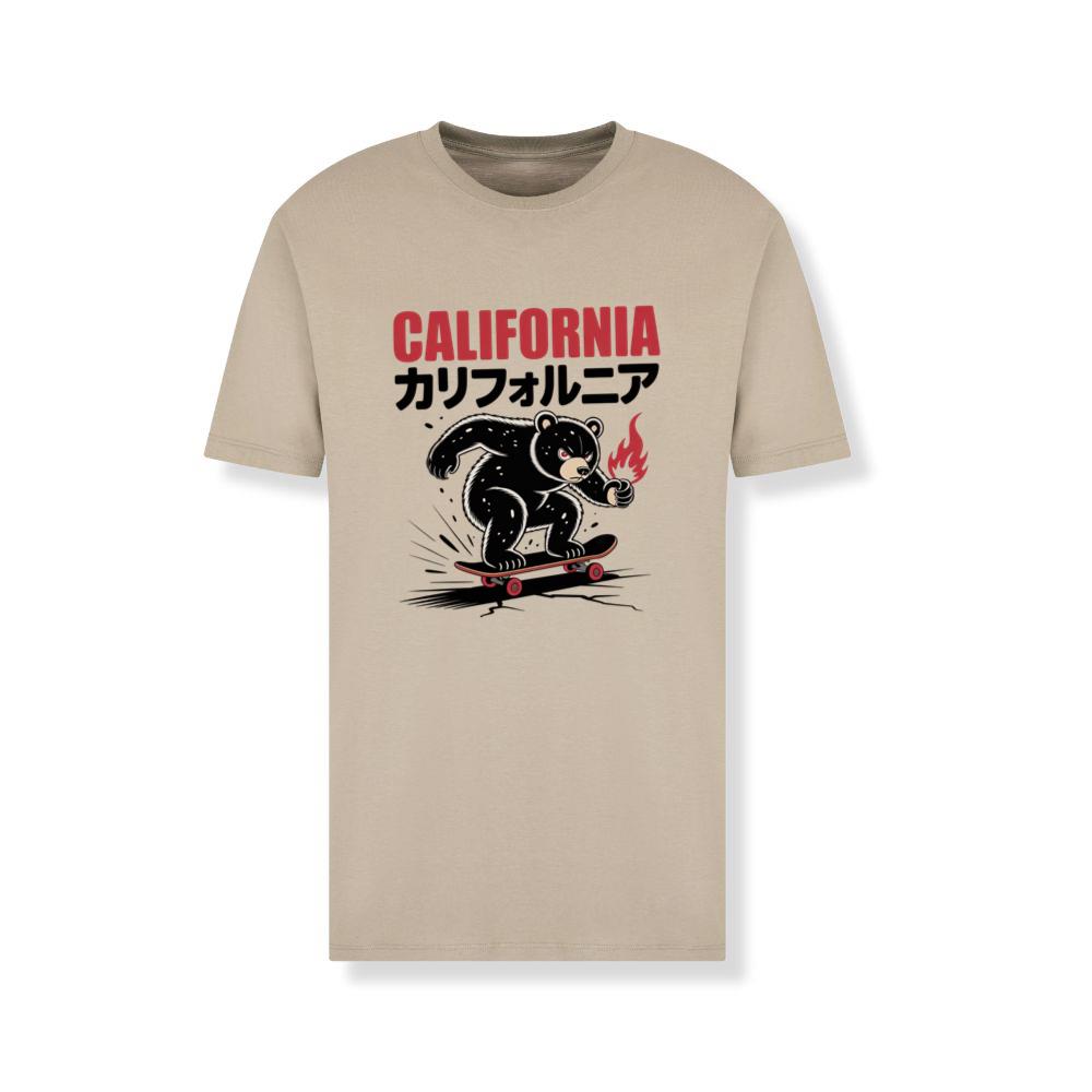 California Retro Horse Rider Japanese Style Design T-Shirt