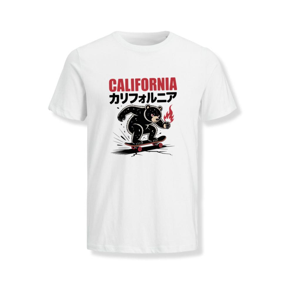 California Retro Horse Rider Japanese Style Design T-Shirt