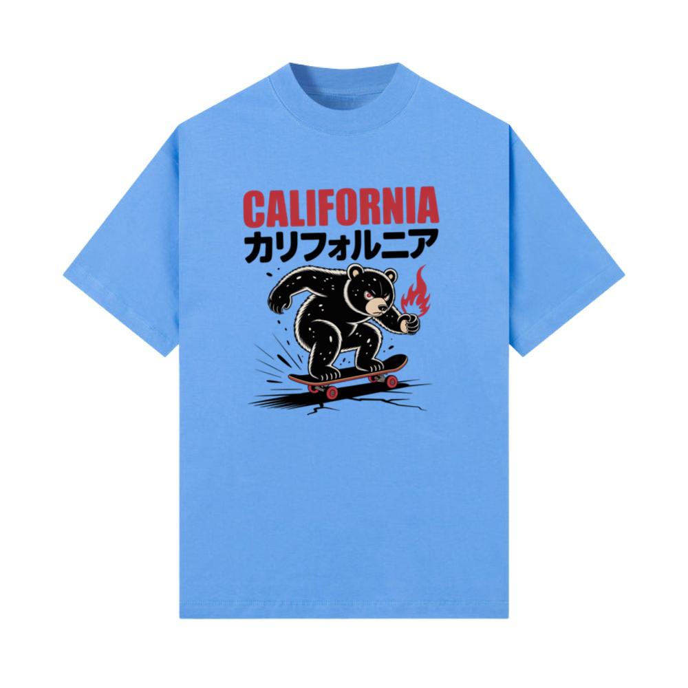 California Retro Horse Rider Japanese Style Design T-Shirts