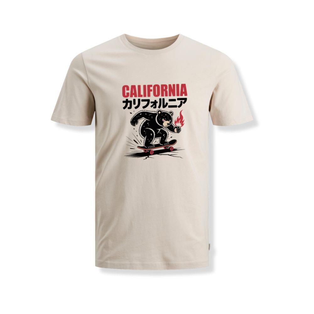 California Retro Horse Rider Japanese Style Design T-Shirts