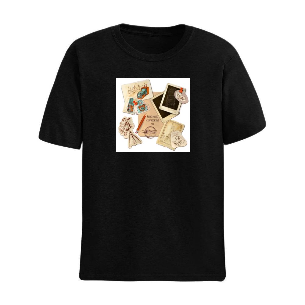 Camera, Landmark, and Paper Scrapbook Set T-Shirts