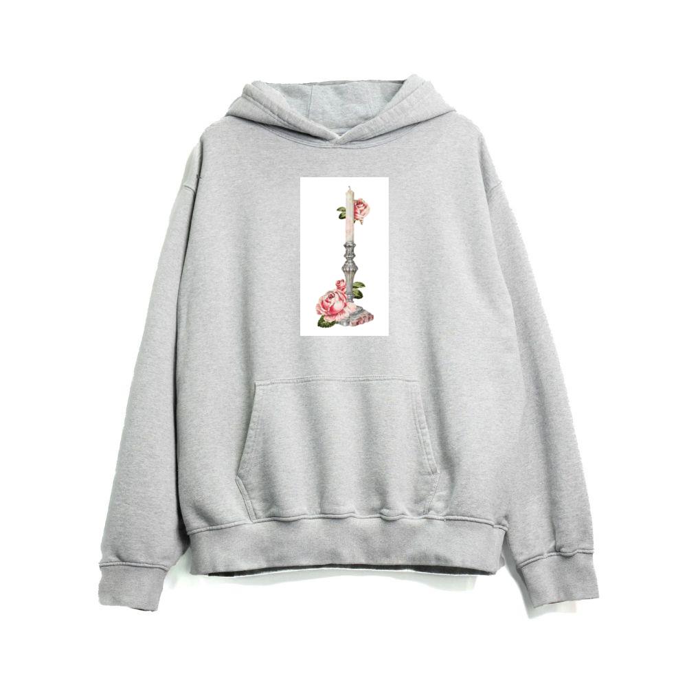 Candle and Roses in a Vintage Setting Hoodies Bestbearshop