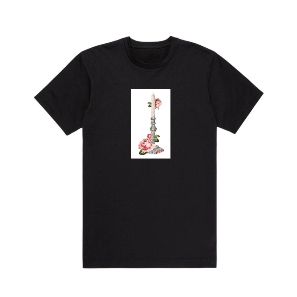 Candle and Roses in a Vintage Setting T-Shirts