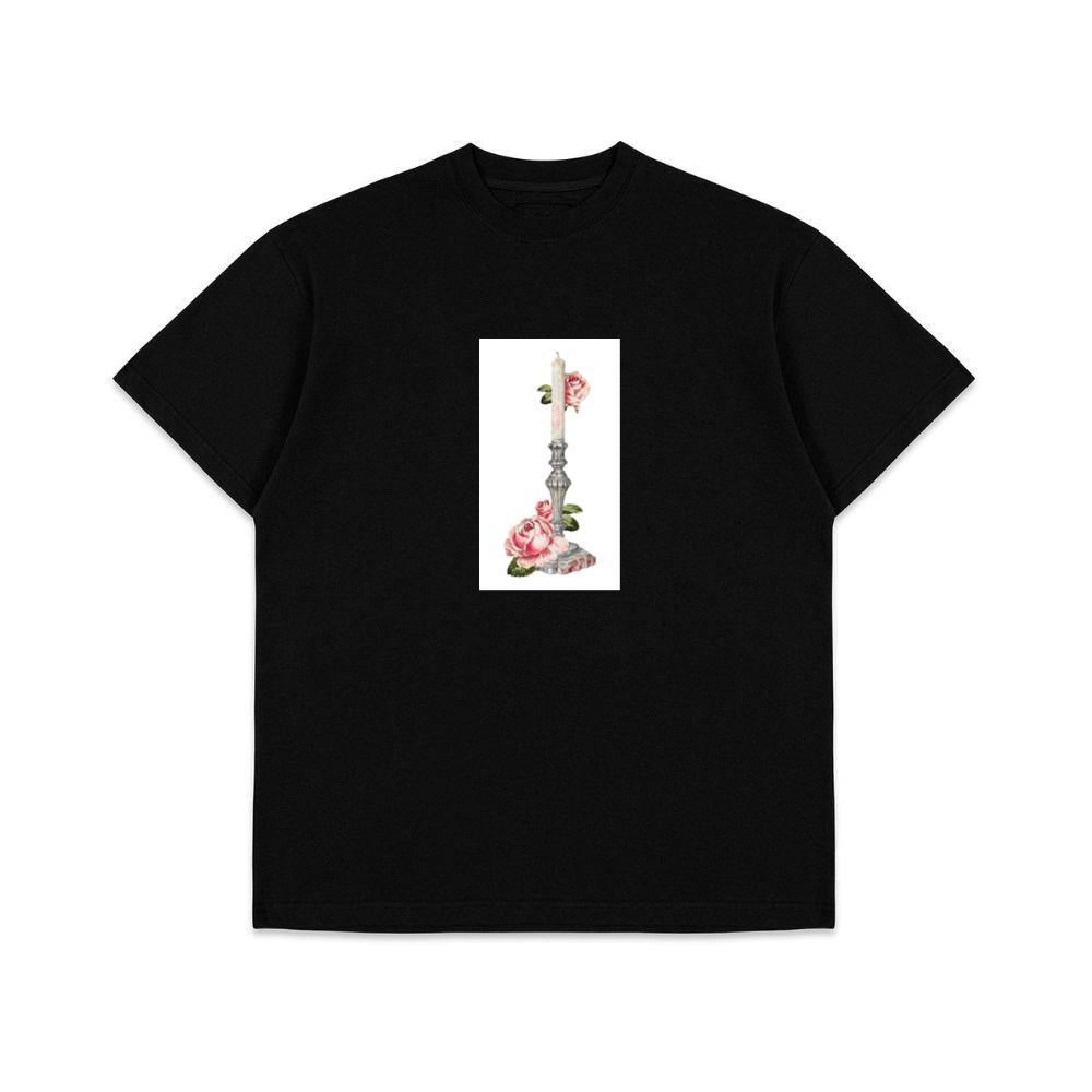 Candle and Roses in a Vintage Setting T-Shirts