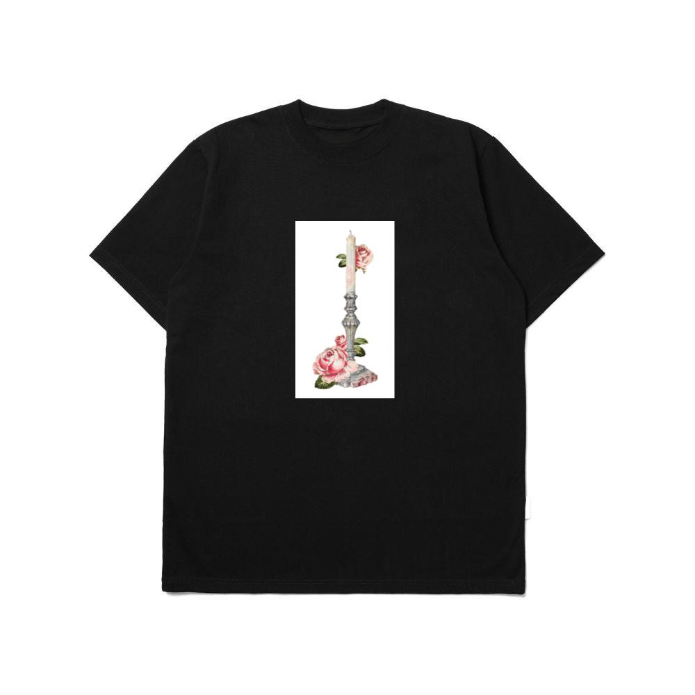 Candle and Roses in a Vintage Setting T-Shirts