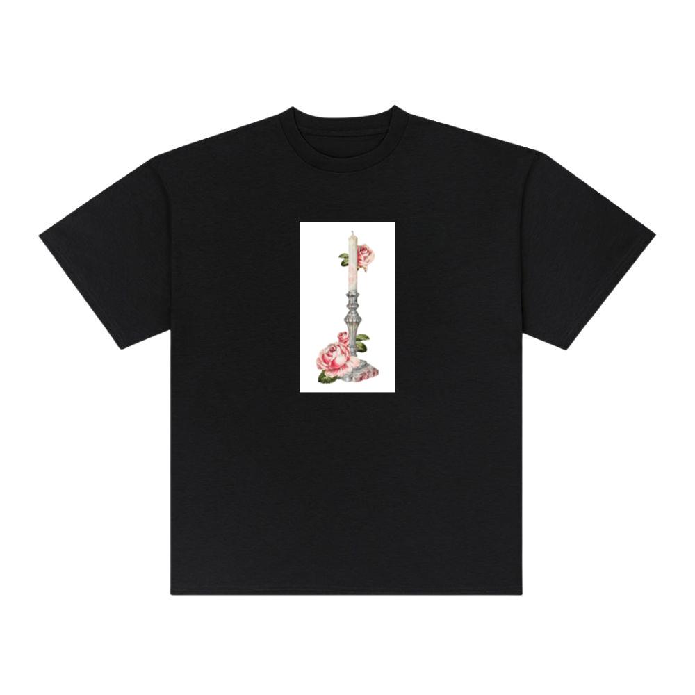 Candle and Roses in a Vintage Setting T-Shirts