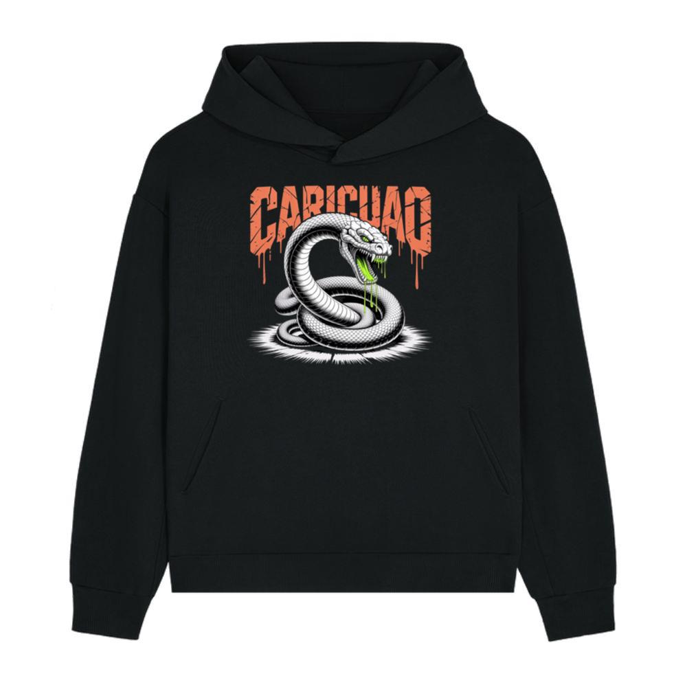 Carichao Venomous Snake with Fangs and Dripping Venom Design Hoodie