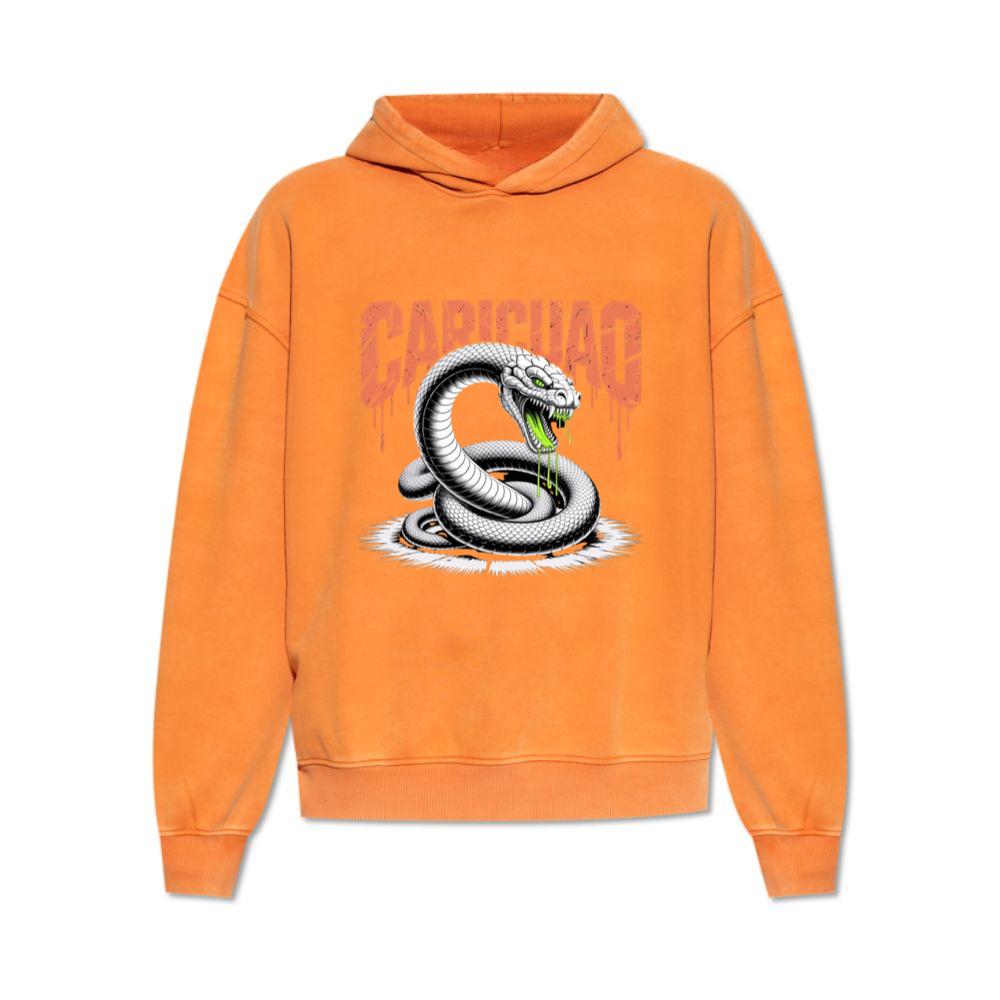 Carichao Venomous Snake with Fangs and Dripping Venom Design Hoodie
