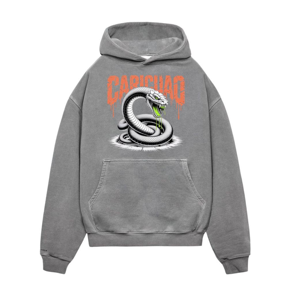 Carichao Venomous Snake with Fangs and Dripping Venom Design Hoodies