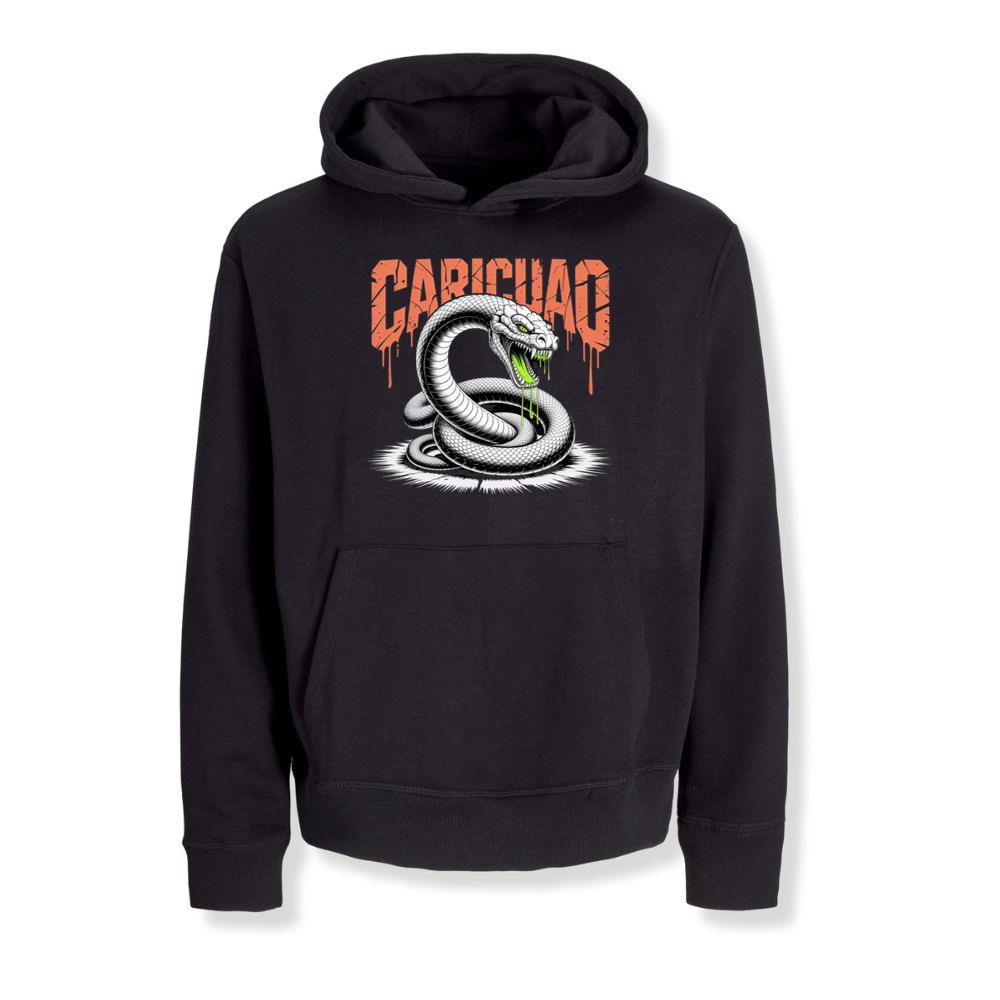 Carichao Venomous Snake with Fangs and Dripping Venom Design Hoodies