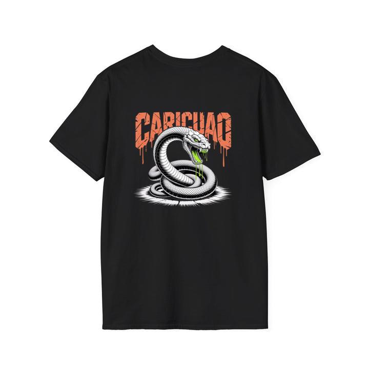 Carichao Venomous Snake with Fangs and Dripping Venom Design T-Shirt