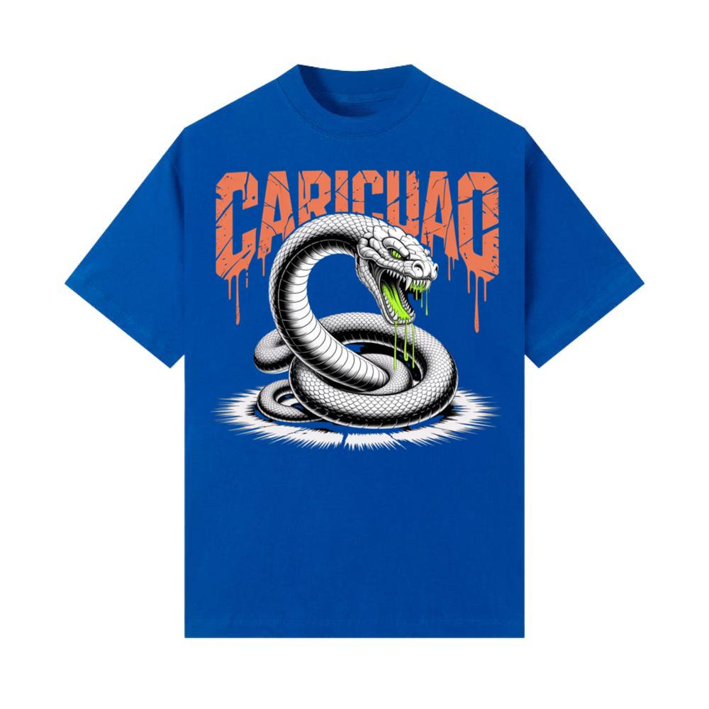 Carichao Venomous Snake with Fangs and Dripping Venom Design T Shirt