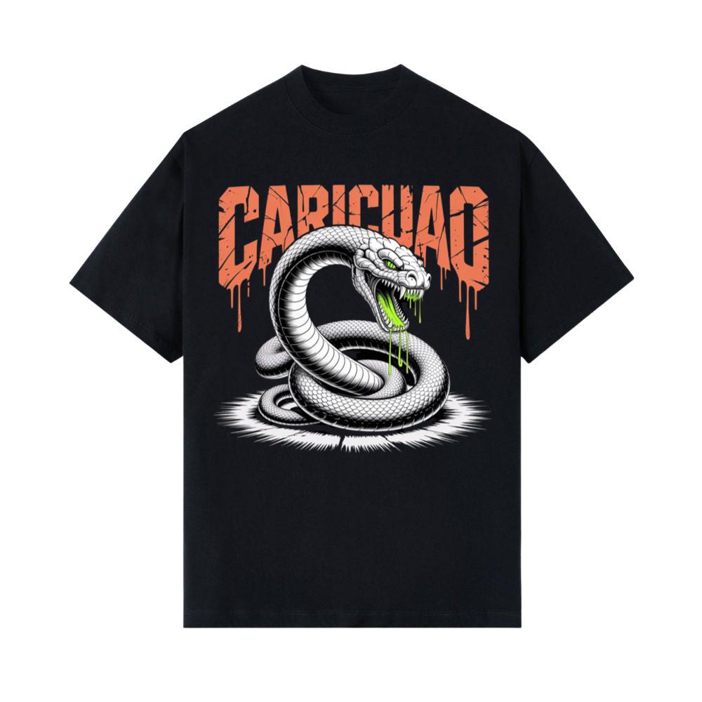 Carichao Venomous Snake with Fangs and Dripping Venom Design T-Shirts