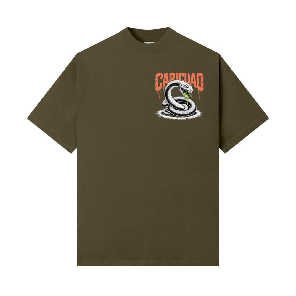 Carichao Venomous Snake with Fangs and Dripping Venom Design T-Shirts - Image 3