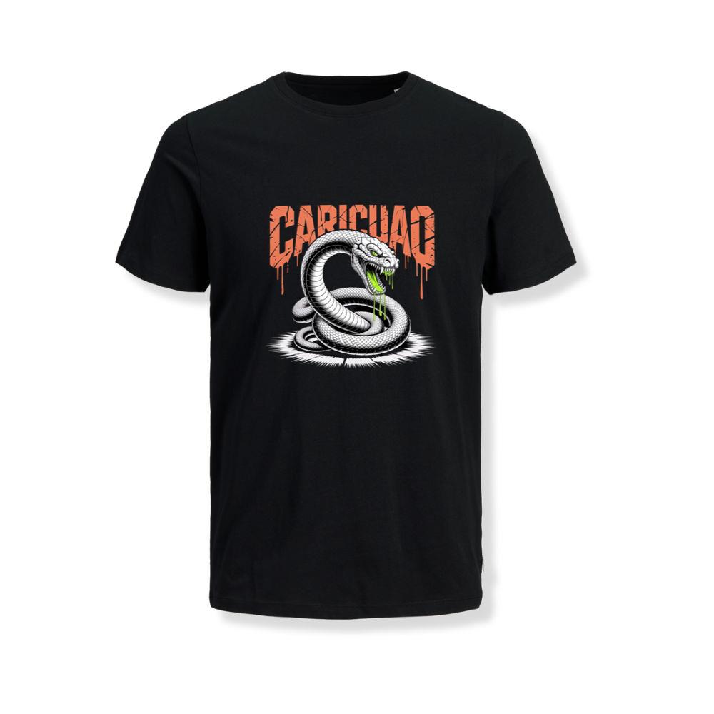 Carichao Venomous Snake with Fangs and Dripping Venom Design T-Shirts