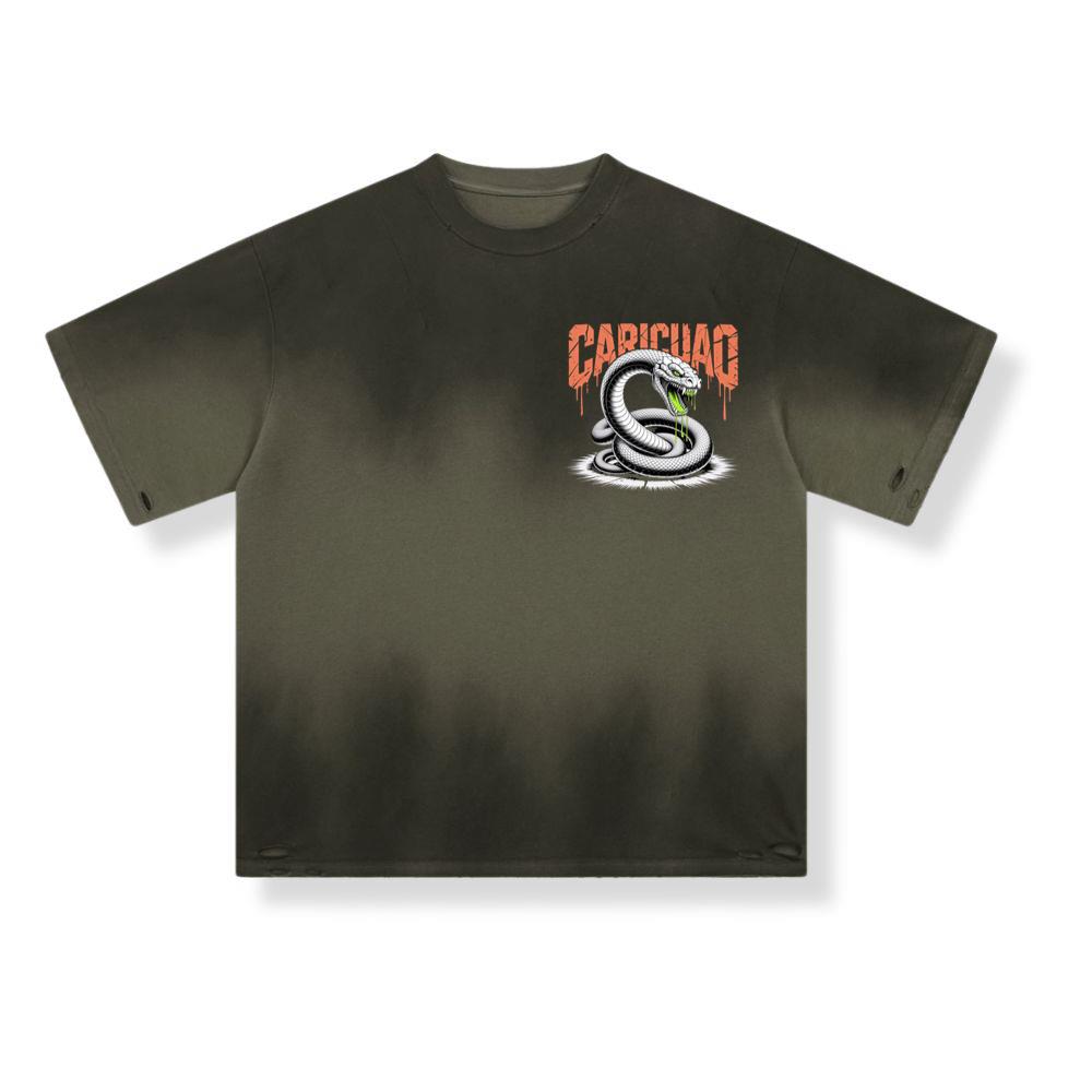 Carichao Venomous Snake with Fangs and Dripping Venom Design T-Shirts - Image 3