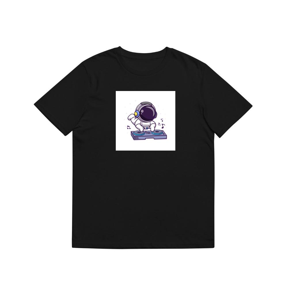 Cartoon Astronaut DJ Illustration T-Shirts