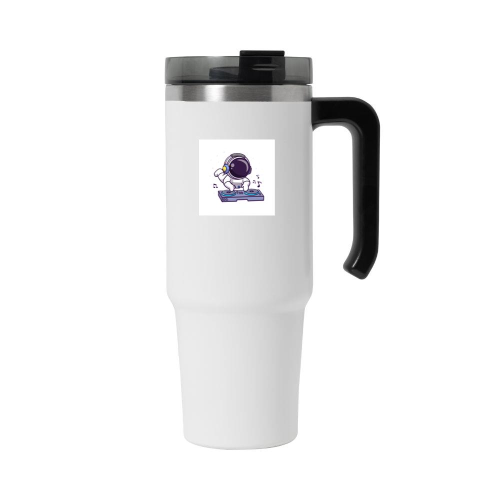 Cartoon Astronaut DJ Illustration Tumbler