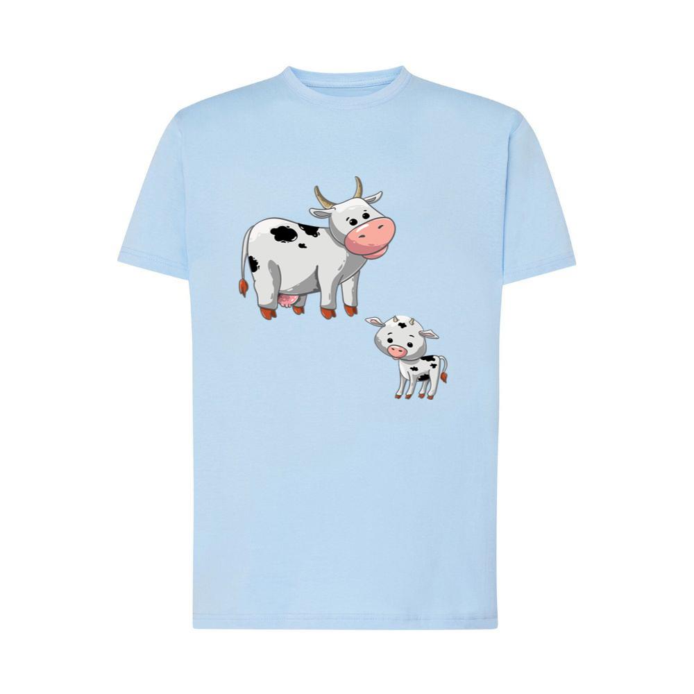 Cartoon Cow With Calf T-Shirts