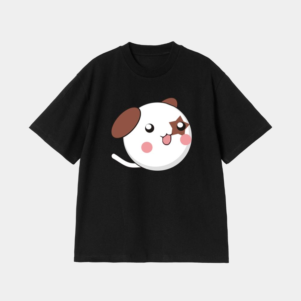 Cartoon Dog with Star Mark T-Shirt