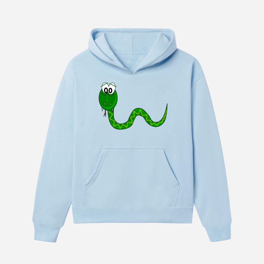 Cartoon Green Snake Hoodies