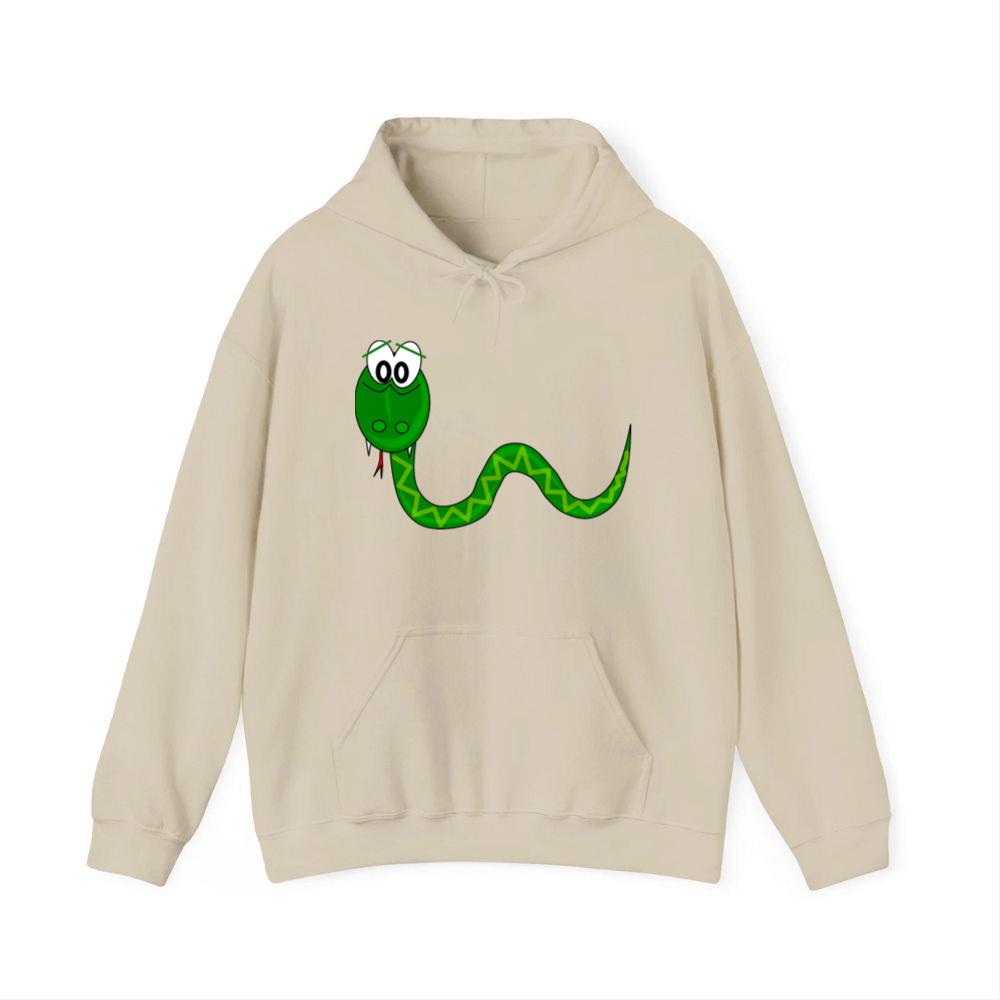Cartoon Green Snake Hoodies