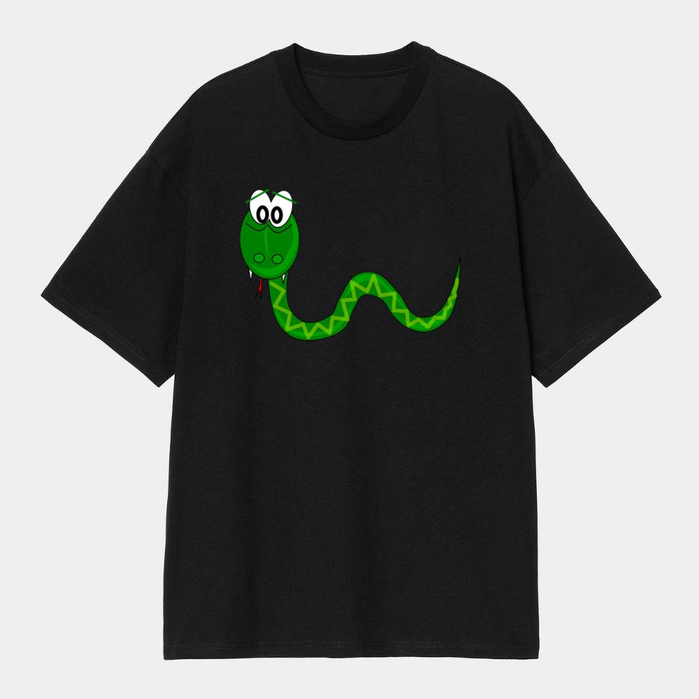 Cartoon Green Snake T-Shirts