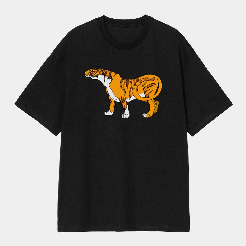 Cartoon Orange Tiger T-Shirts