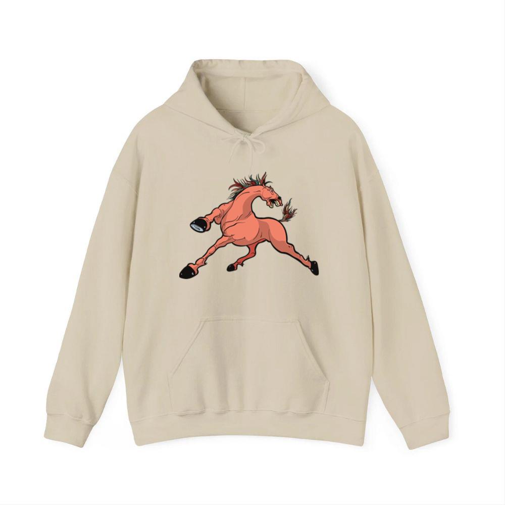 Cartoon Pink Horse Hoodies