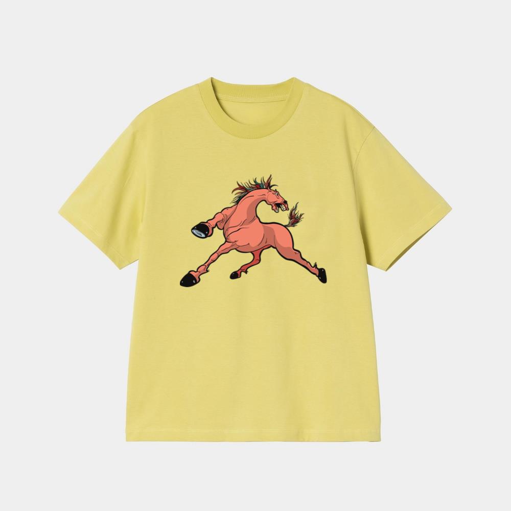 Cartoon Pink Horse T-Shirt - Image 3