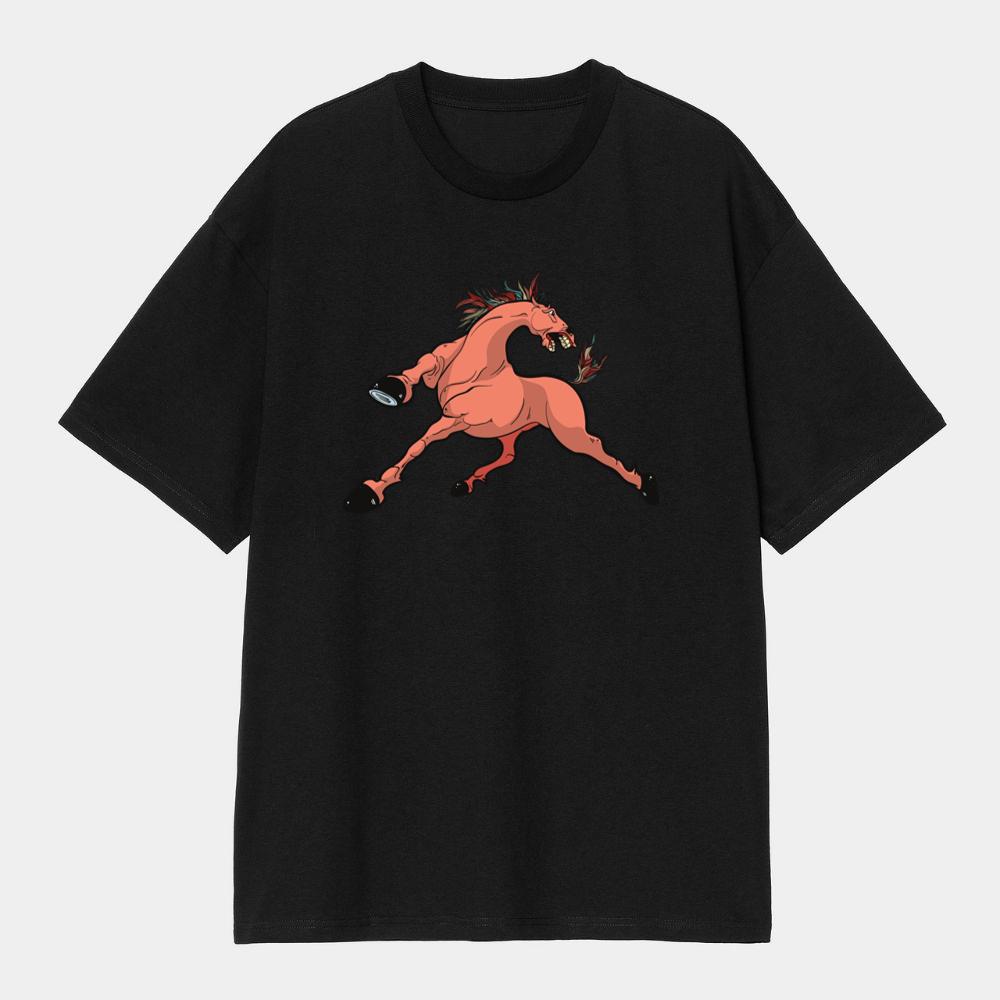 Cartoon Pink Horse T-Shirts