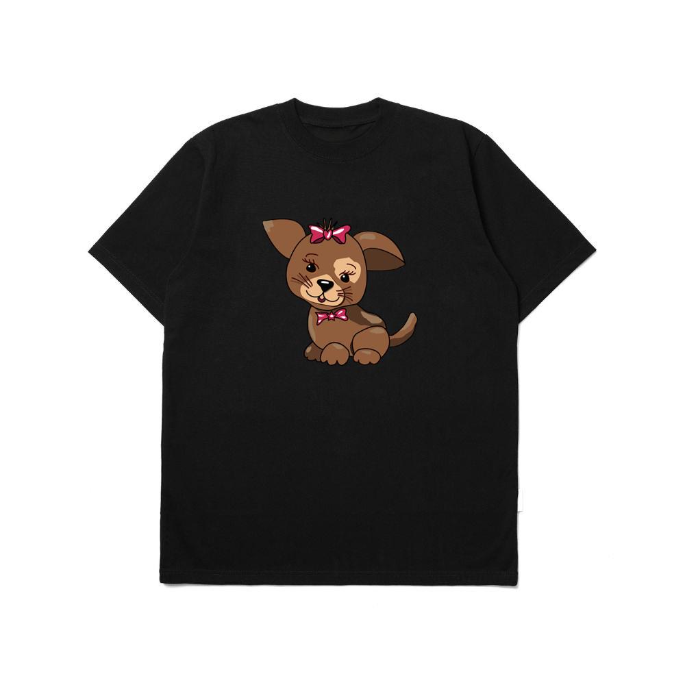 Cartoon Puppy Girl TShirts Yomigold