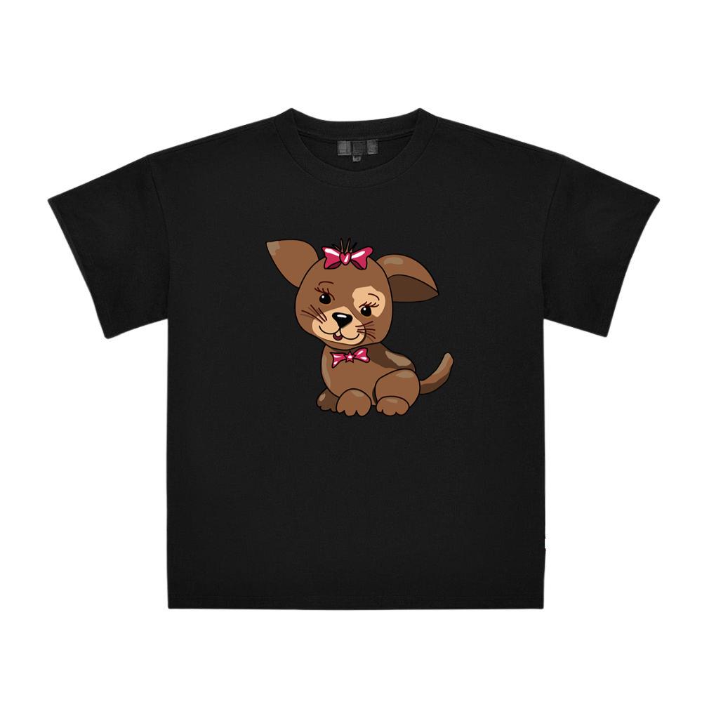 Cartoon Puppy Girl T-Shirts