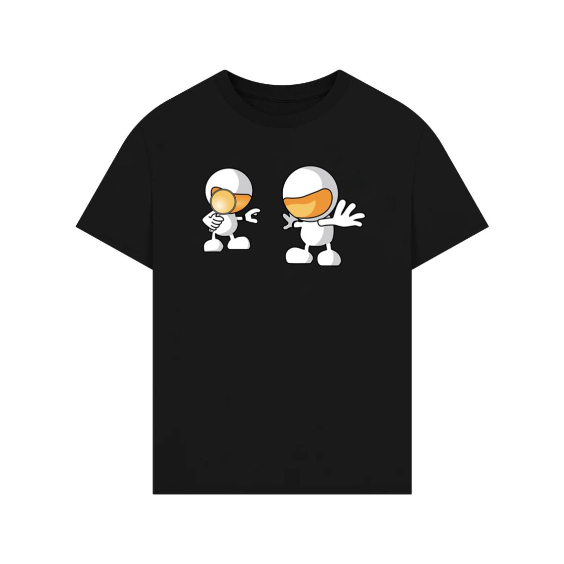Cartoon Robots Exploring With Curiosity T-Shirt