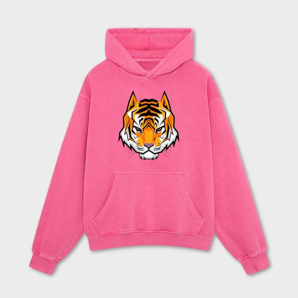 Cartoon Striped Tiger Hoodies