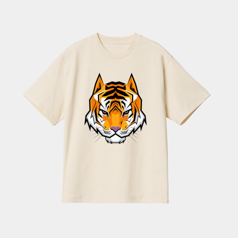 Cartoon Striped Tiger T-Shirt - Image 4