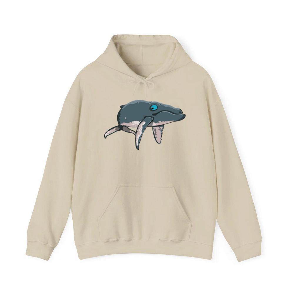 Cartoon Whale Swimming Hoodies