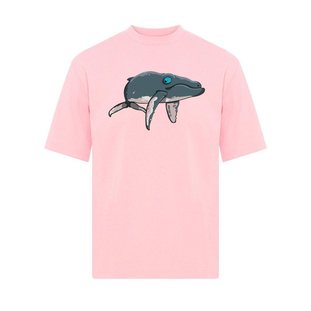 Cartoon Whale Swimming T-Shirts