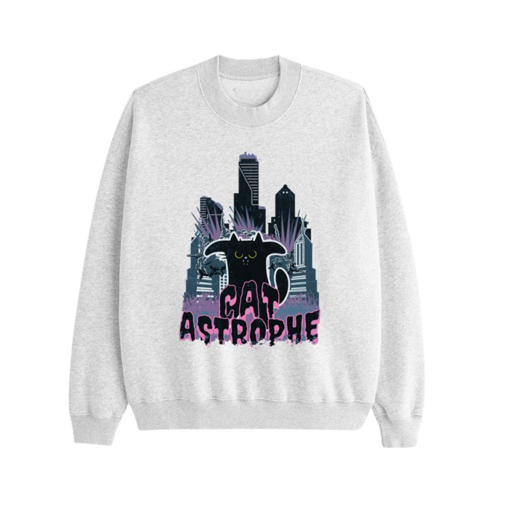 Cat astrophe Cat - Funny Anime Cat Sweatshirt