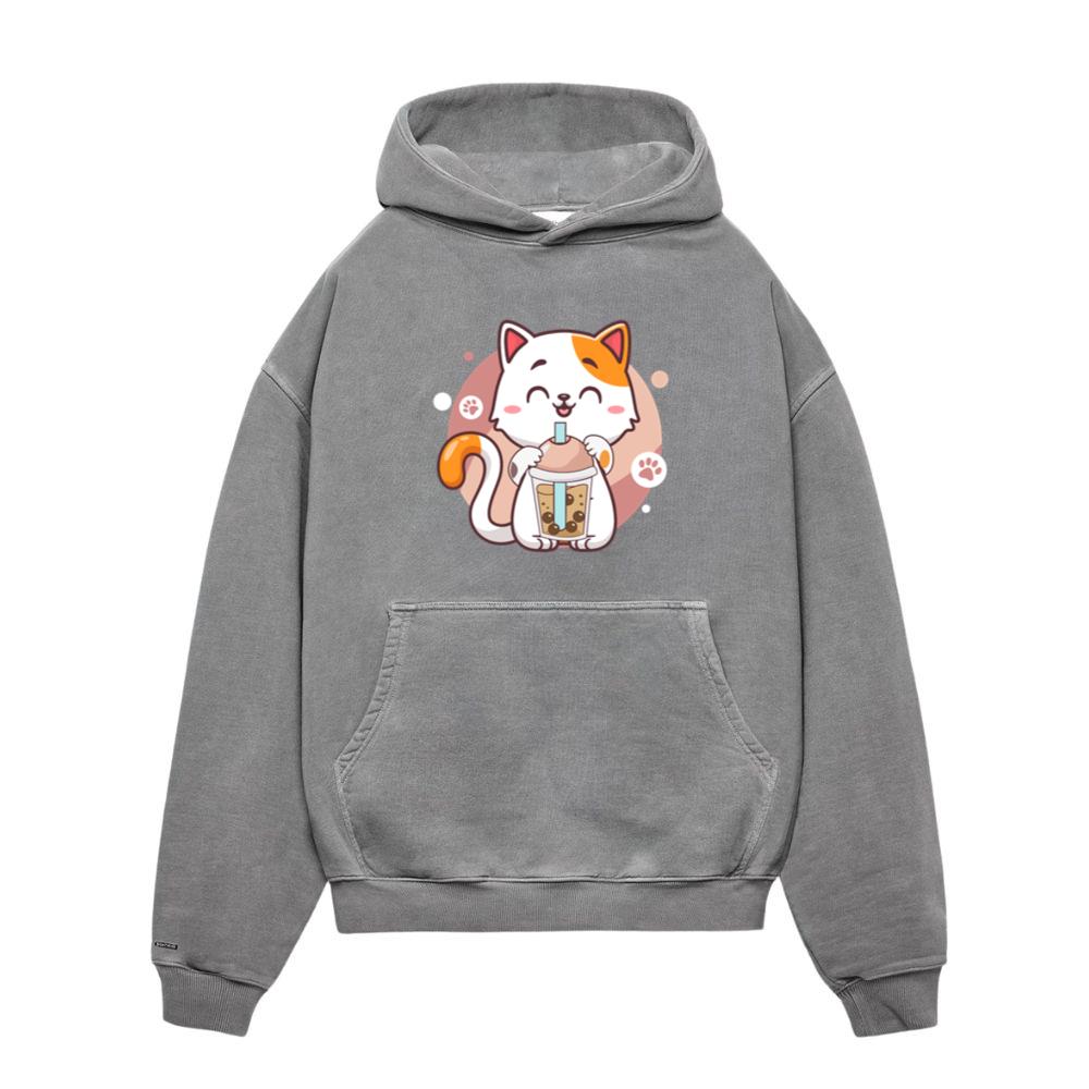 Cat Boba Tea Bubble Tea Anime Kawaii Neko