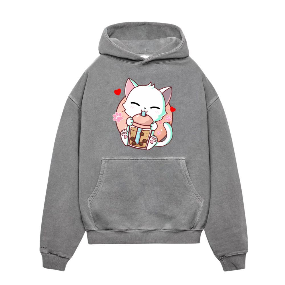 Cat Boba Tea Bubble Tea Kawaii Anime Japanese